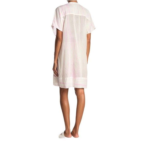AllSaints ISME Boho Tie Dye Gauzy Lightweight Dress Swim Cover S Pink $135 - Picture 7 of 9